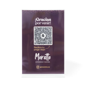 Hablador Acrilico Media Carta
